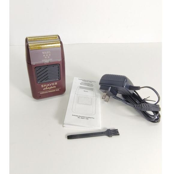 Wahl Professional 5 Star Shaver Corded Cordless Operation Rechargeable Maroon